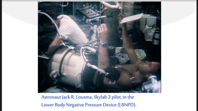 LymphaCARE Lower Body device used by astronaut Jack Lousma