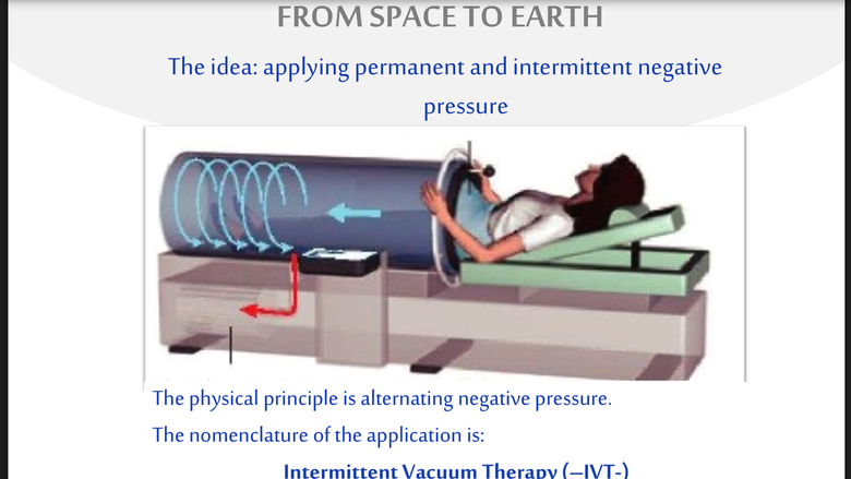 LymphaCARE Lower Body Negative Pressure Device using IVT technology